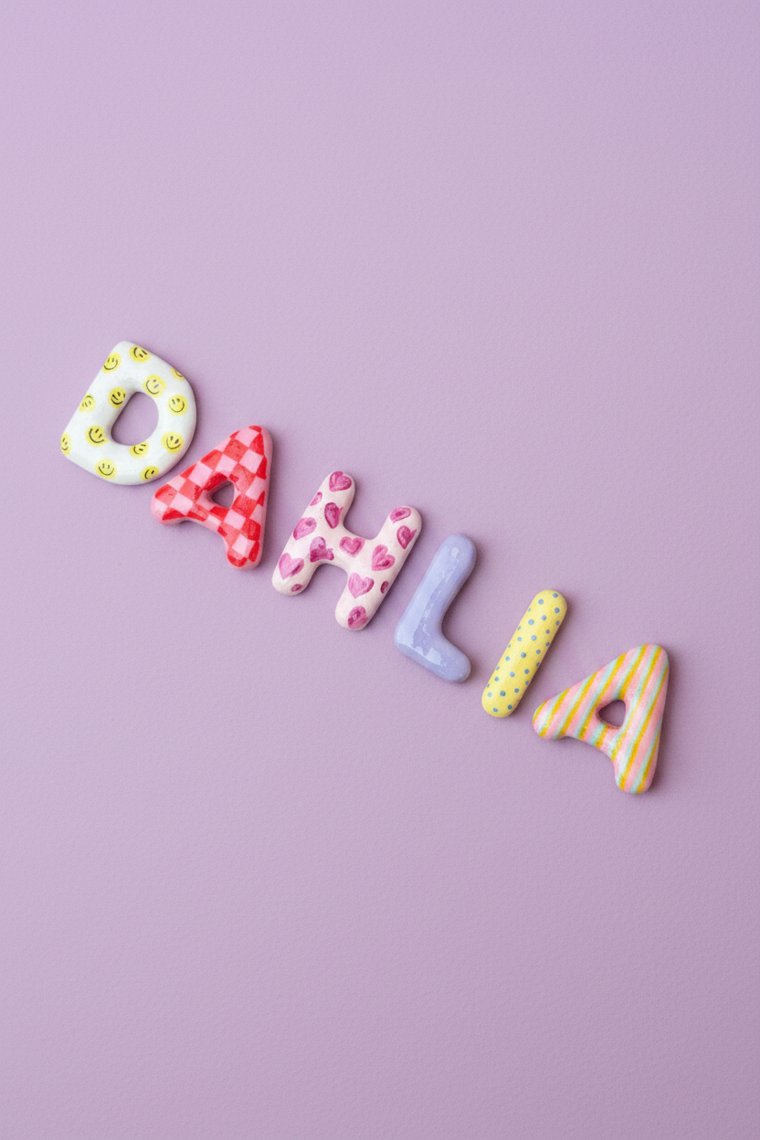 Personalized Clay Name Letters