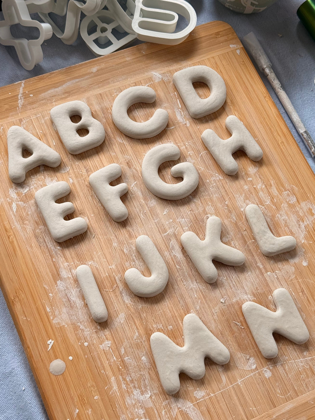 Personalized Clay Name Letters