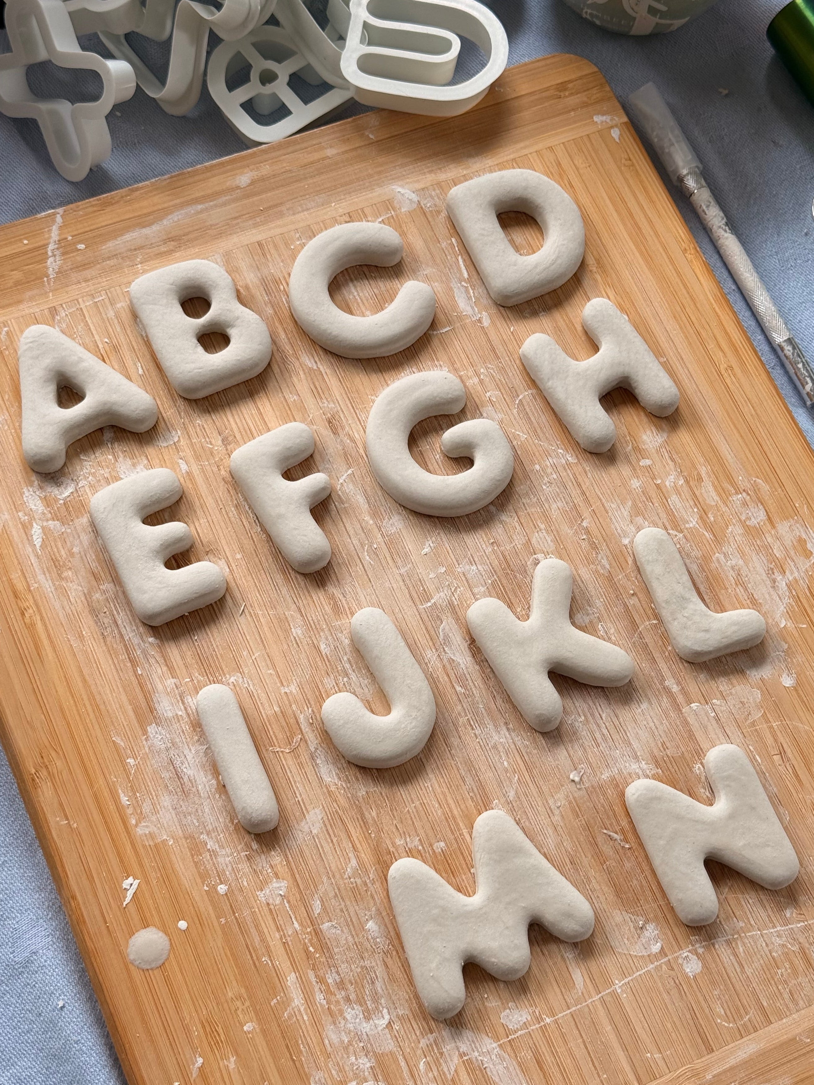 Personalized Clay Name Letters
