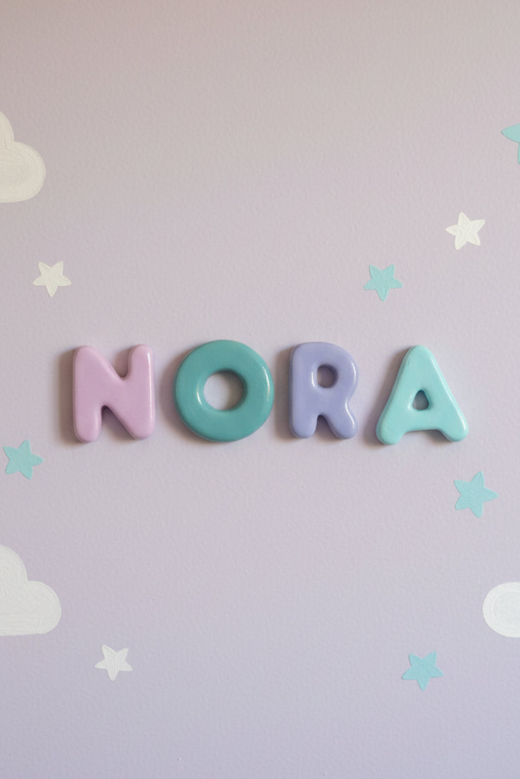 Personalized Clay Name Letters