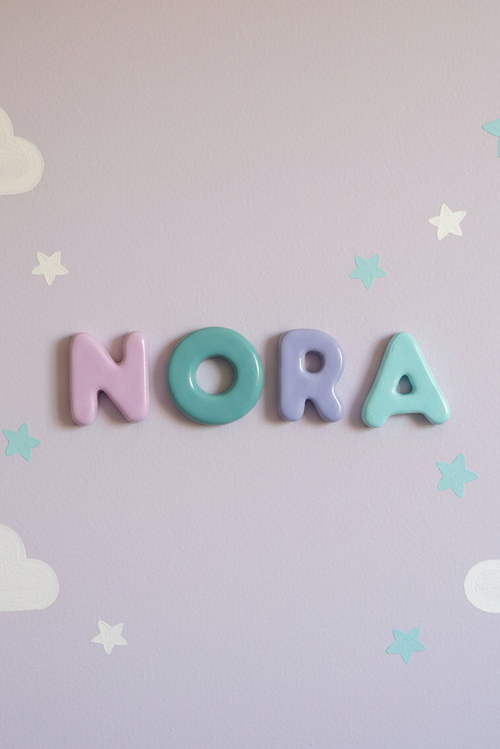 Personalized Clay Name Letters