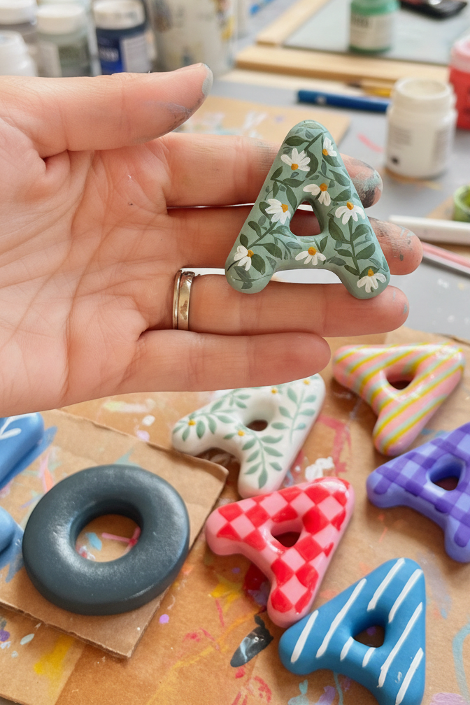 Personalized Clay Name Letters